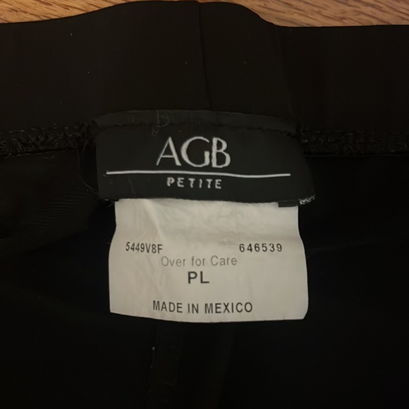 AGB Women’s Wide Leg Ankle Dress Pants Size Petite Large - Picture 3 of 6